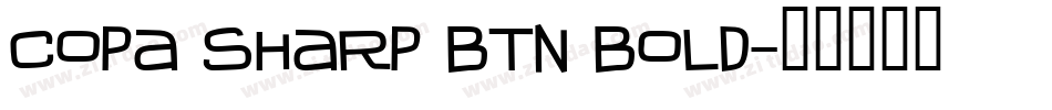 Copa Sharp BTN Bold字体转换